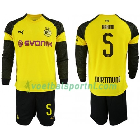 Borussia Dortmund Hakimi 5 Kind Thuis Tenue 2018-19 L/S